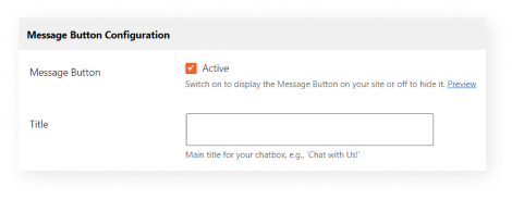 Interactive Message Button