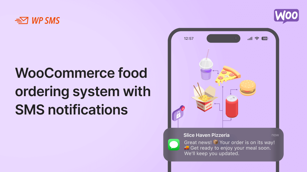 WooCommerce food ordering system with SMS notifications