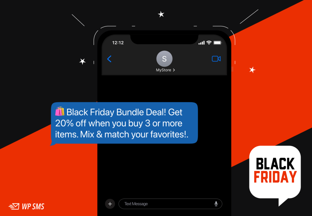 sample bundle offer SMS for Black Friday