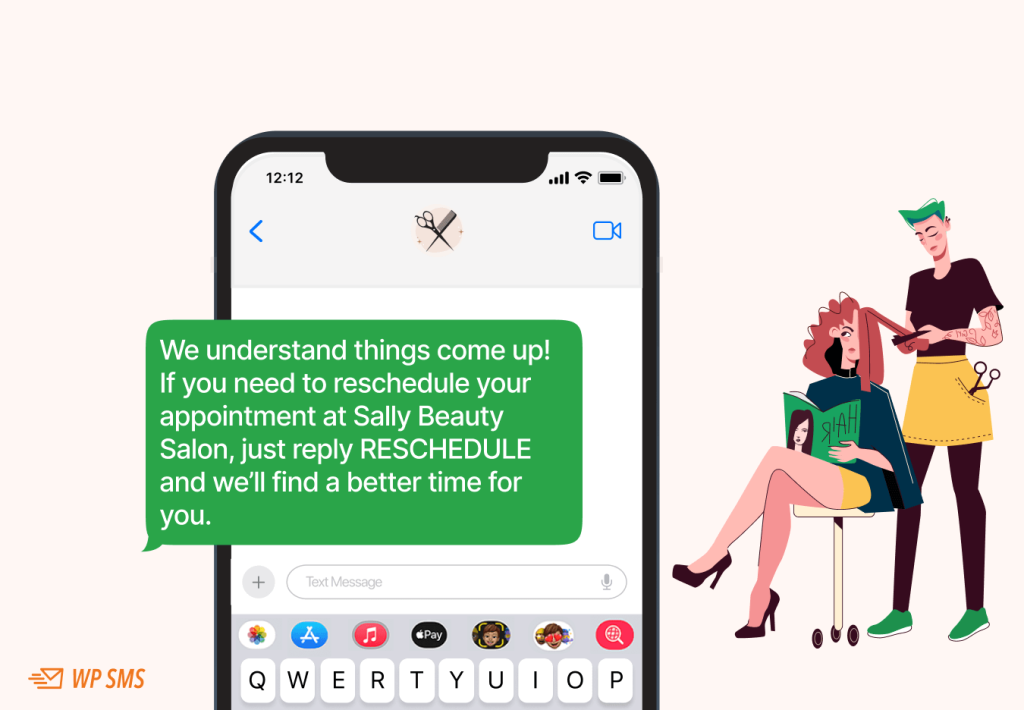 SMS sample for your Salon