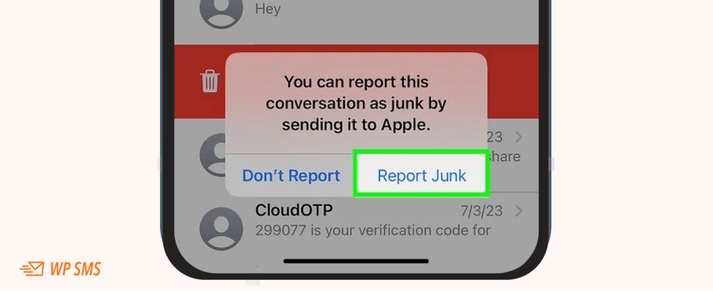 report spam text android and iPhone