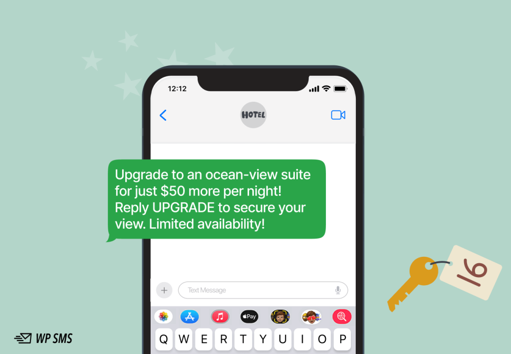 upsell text message for your hotel