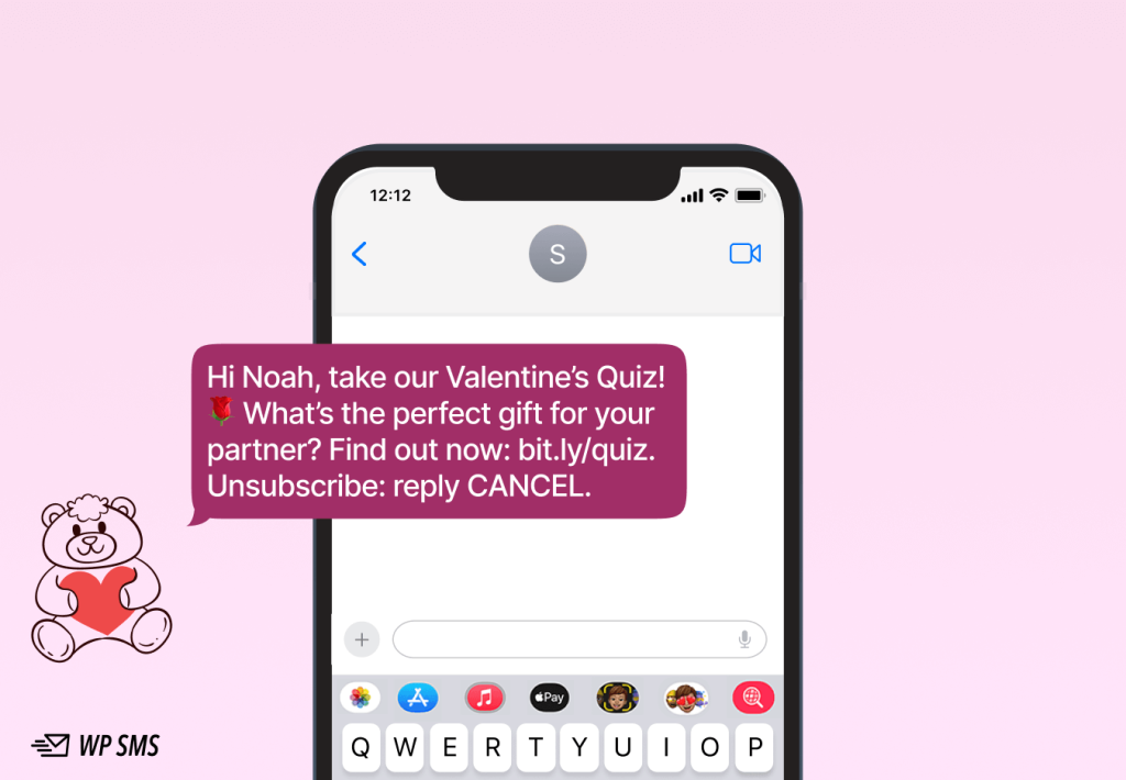 Valentine's Day SMS marketing idea