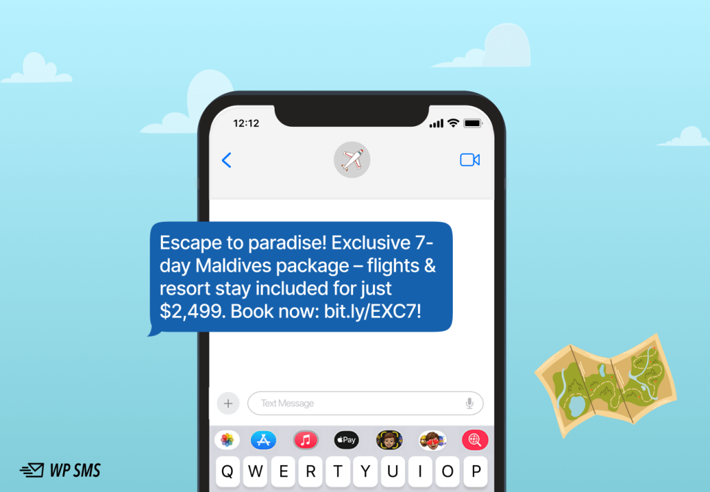 SMS marketing for travel agencies: Promote Exclusive Travel Destinations