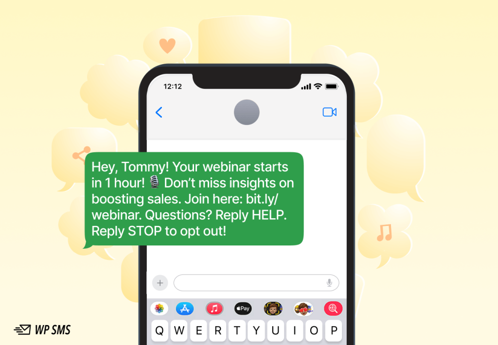 Use SMS to Help Events & Webinars