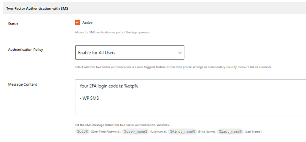 Built-in Two-Factor Authentication