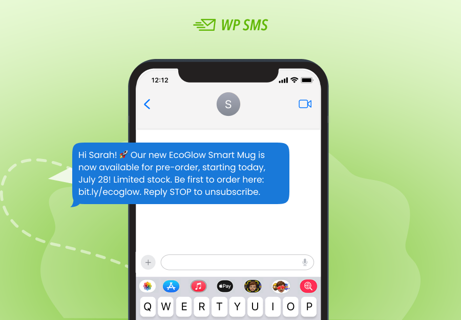 personalize the SMS