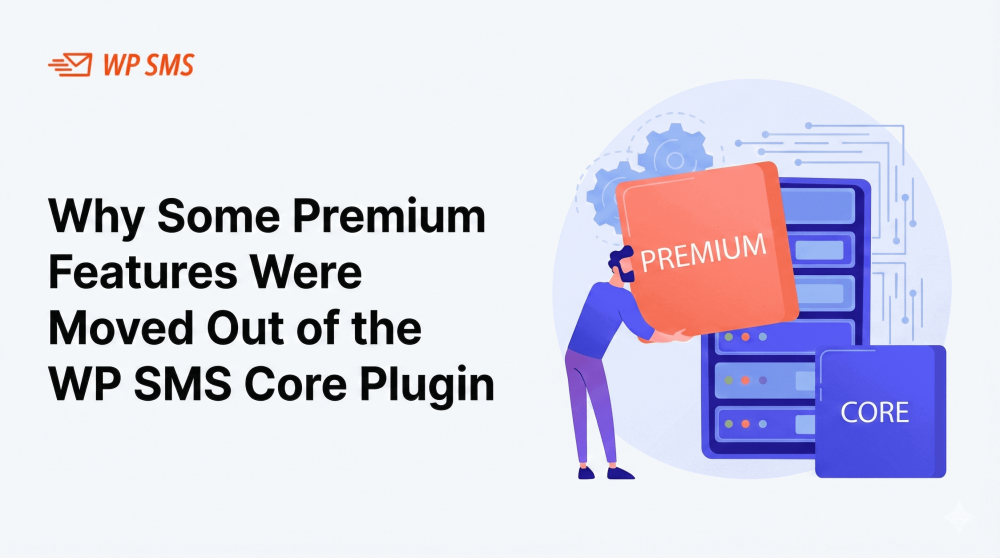 Premium Features Were Moved Out of the WP SMS Core Plugin